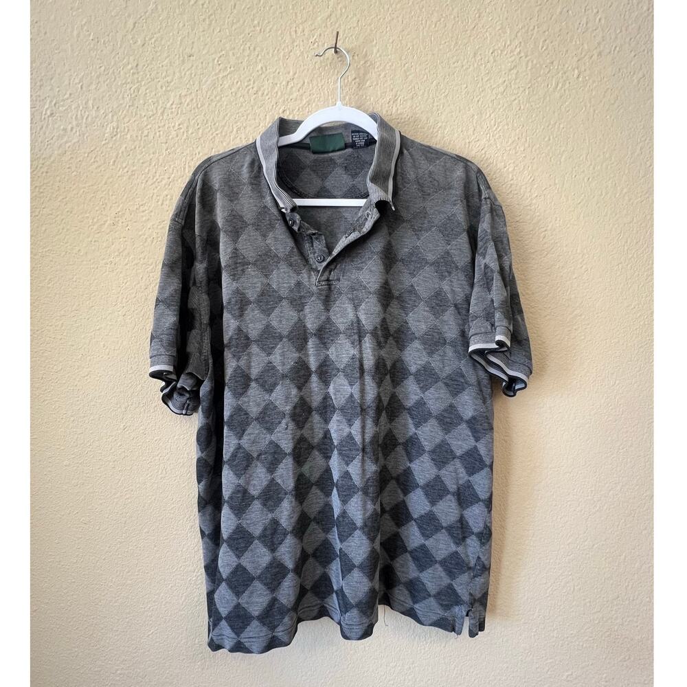 Vintage 90s Trader Bay diamond polo size XL